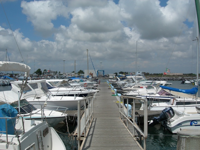 The huge Torregrande marina